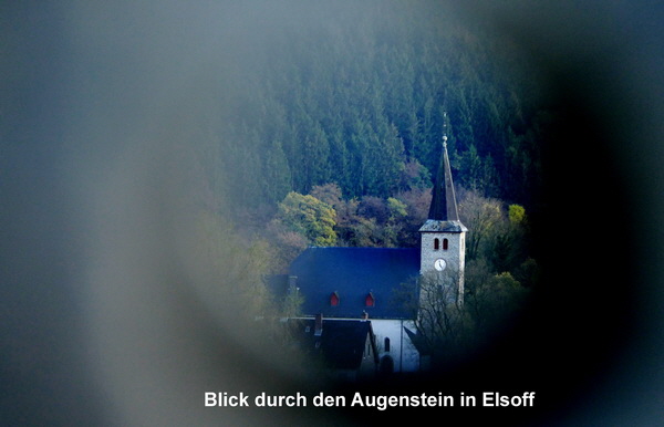 Blick durch Augenstein Elsoff